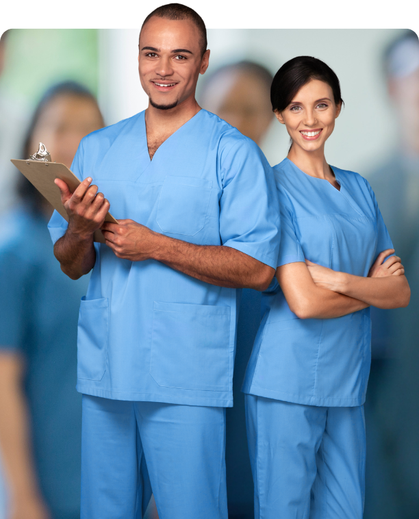 Trusted RN, LPN & CNA staff supporting hospitals, nursing homes, and assisted living facilities with reliable, on-demand coverage.